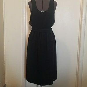 Navy apron dress